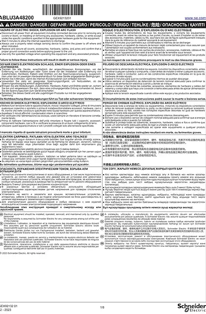 schneider施耐德ABLU3A48200 Universal Power Supply_ 说明书